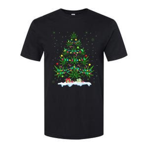 Cannabis Christmas Tree Xmas Funny Smoking Weed Marijuana Softstyle CVC T-Shirt