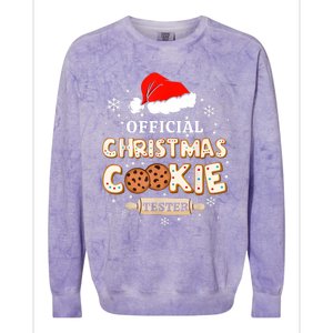 Christmas Cookie Tester Taster Baking Crew Toddle Colorblast Crewneck Sweatshirt