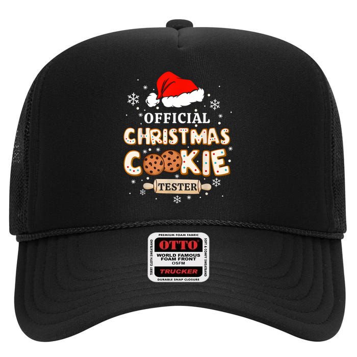 Christmas Cookie Tester Taster Baking Crew Toddle High Crown Mesh Back Trucker Hat