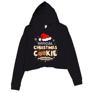 Christmas Cookie Tester Taster Baking Crew Toddle Crop Fleece Hoodie