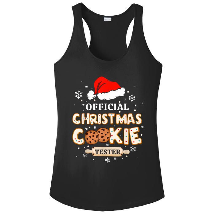 Christmas Cookie Tester Taster Baking Crew Toddle Ladies PosiCharge Competitor Racerback Tank