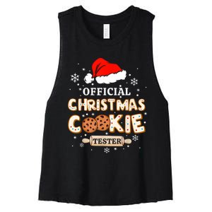 Christmas Cookie Tester Taster Baking Crew Toddle Women's Racerback Cropped Tank