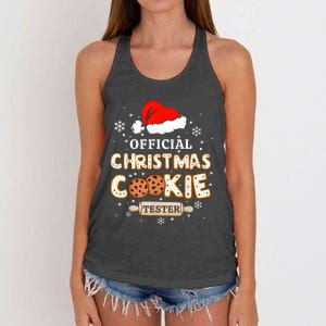 Christmas Cookie Tester Taster Baking Crew Toddle Women's Knotted Racerback Tank