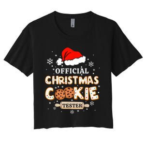 Christmas Cookie Tester Taster Baking Crew Toddle Women's Crop Top Tee