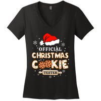 Christmas Cookie Tester Taster Baking Crew Toddle Women's V-Neck T-Shirt