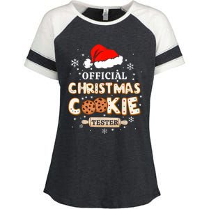 Christmas Cookie Tester Taster Baking Crew Toddle Enza Ladies Jersey Colorblock Tee