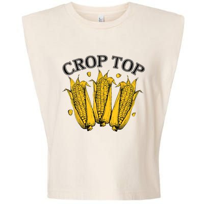 Corn Crop Top Funny Farmer Farming Corn Lover Summer Garment-Dyed Women's Muscle Tee