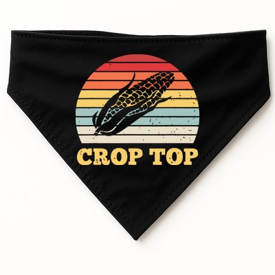 Corn Crop Top Funny Farmer Farming Corn Lover Vintage Retro USA-Made Doggie Bandana