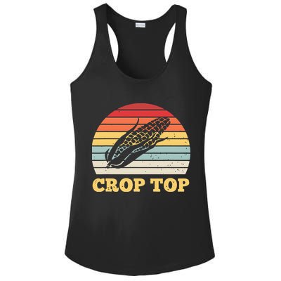 Corn Crop Top Funny Farmer Farming Corn Lover Vintage Retro Ladies PosiCharge Competitor Racerback Tank
