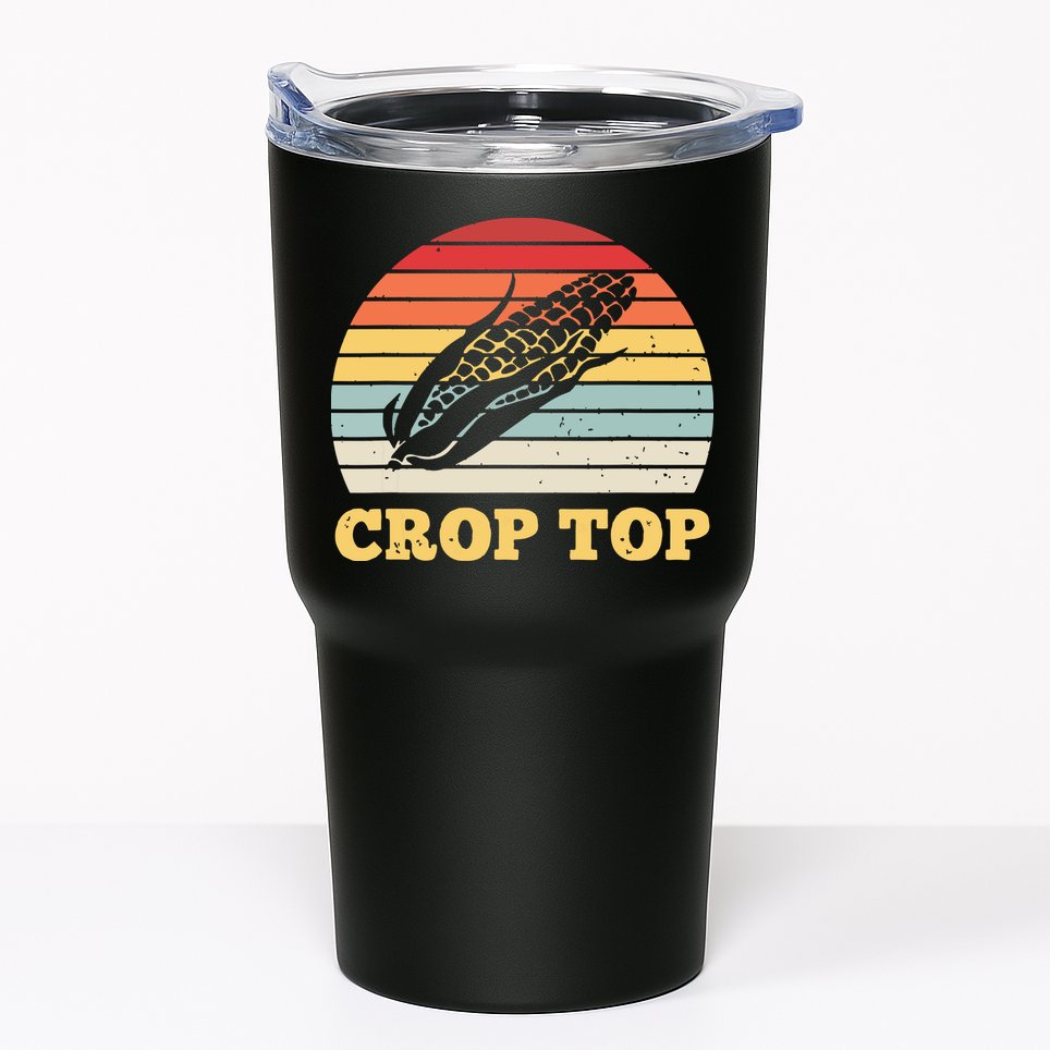 Corn Crop Top Funny Farmer Farming Corn Lover Vintage Retro Tumbler
