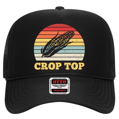 Corn Crop Top Funny Farmer Farming Corn Lover Vintage Retro Trucker Hat