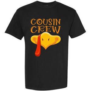 Cousin Crew Turkey Matching Family Thanksgiving Party Pajama Garment-Dyed Heavyweight T-Shirt