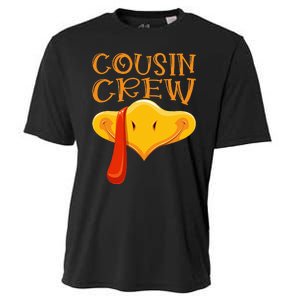 Cousin Crew Turkey Matching Family Thanksgiving Party Pajama Cooling Performance Crew T-Shirt