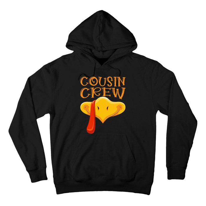 Cousin Crew Turkey Matching Family Thanksgiving Party Pajama Hoodie