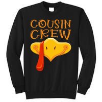 Cousin Crew Turkey Matching Family Thanksgiving Party Pajama Sweatshirt