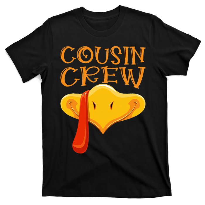 Cousin Crew Turkey Matching Family Thanksgiving Party Pajama T-Shirt