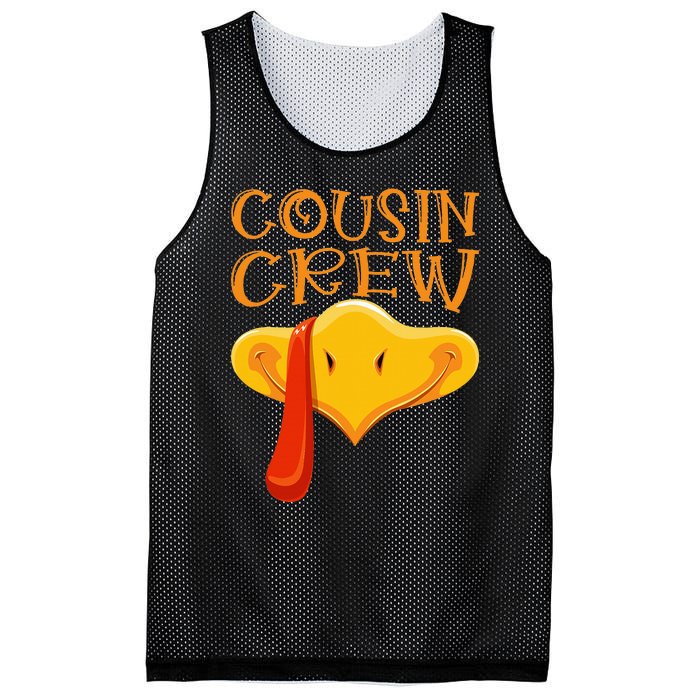 Cousin Crew Turkey Matching Family Thanksgiving Party Pajama Mesh Reversible Basketball Jersey Tank