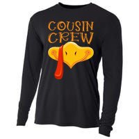 Cousin Crew Turkey Matching Family Thanksgiving Party Pajama Cooling Performance Long Sleeve Crew