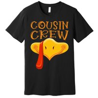 Cousin Crew Turkey Matching Family Thanksgiving Party Pajama Premium T-Shirt