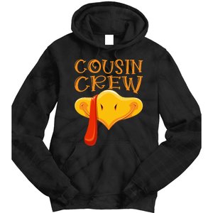 Cousin Crew Turkey Matching Family Thanksgiving Party Pajama Tie Dye Hoodie