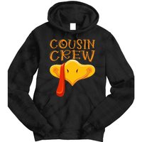 Cousin Crew Turkey Matching Family Thanksgiving Party Pajama Tie Dye Hoodie