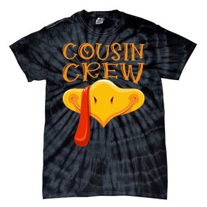 Cousin Crew Turkey Matching Family Thanksgiving Party Pajama Tie-Dye T-Shirt