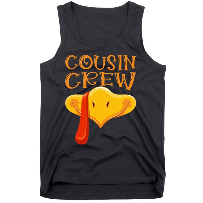 Cousin Crew Turkey Matching Family Thanksgiving Party Pajama Tank Top