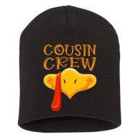 Cousin Crew Turkey Matching Family Thanksgiving Party Pajama Short Acrylic Beanie