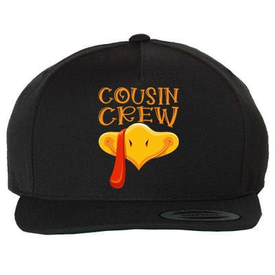 Cousin Crew Turkey Matching Family Thanksgiving Party Pajama Wool Snapback Cap