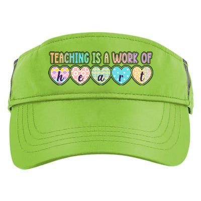 Cute Colorful Teaching Is A Work Of Heart Adult Drive Performance Visor