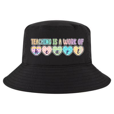 Cute Colorful Teaching Is A Work Of Heart Cool Comfort Performance Bucket Hat