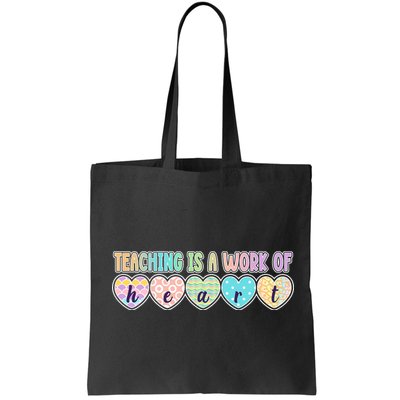Cute Colorful Teaching Is A Work Of Heart Bag