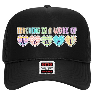 Cute Colorful Teaching Is A Work Of Heart Trucker Hat
