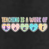 Cute Colorful Teaching Is A Work Of Heart Golf Towel