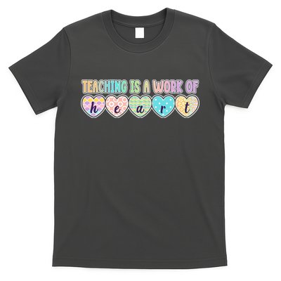 Cute Colorful Teaching Is A Work Of Heart T-Shirt
