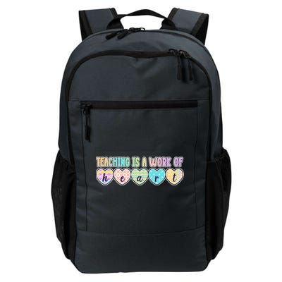 Cute Colorful Teaching Is A Work Of Heart Backpack