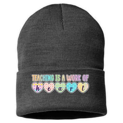 Cute Colorful Teaching Is A Work Of Heart Sustainable Knit Beanie