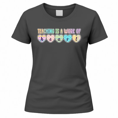 Cute Colorful Teaching Is A Work Of Heart Women's T-Shirt