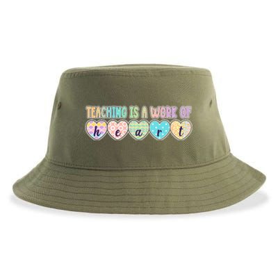 Cute Colorful Teaching Is A Work Of Heart Sustainable Bucket Hat