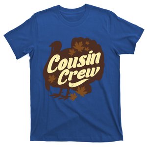 Cousin Crew Turkey Thanksgiving Feast Thankful Gift T-Shirt