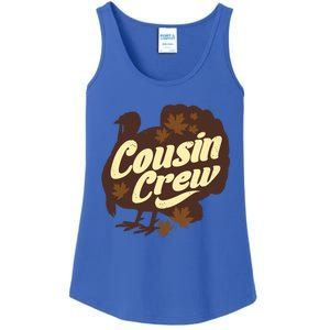 Cousin Crew Turkey Thanksgiving Feast Thankful Gift Ladies Essential Tank