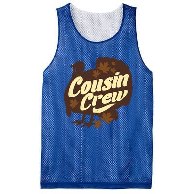 Cousin Crew Turkey Thanksgiving Feast Thankful Gift Mesh Reversible Basketball Jersey Tank