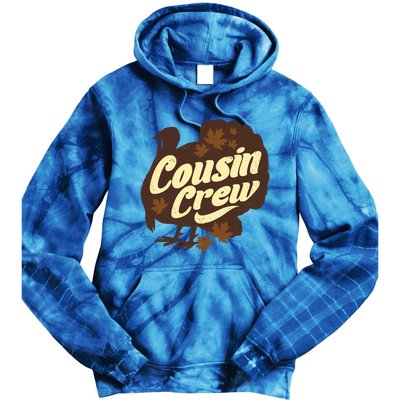 Cousin Crew Turkey Thanksgiving Feast Thankful Gift Tie Dye Hoodie