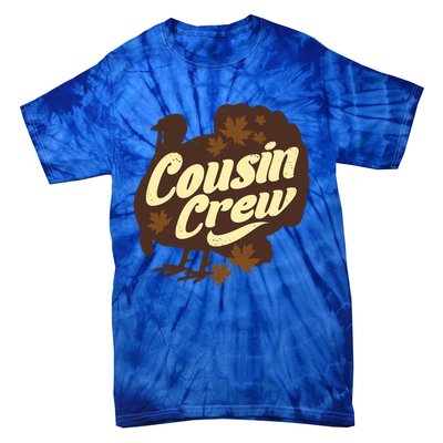 Cousin Crew Turkey Thanksgiving Feast Thankful Gift Tie-Dye T-Shirt