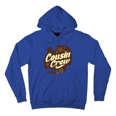 Cousin Crew Turkey Thanksgiving Feast Thankful Gift Tall Hoodie