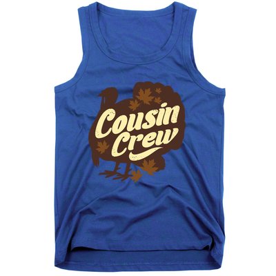 Cousin Crew Turkey Thanksgiving Feast Thankful Gift Tank Top