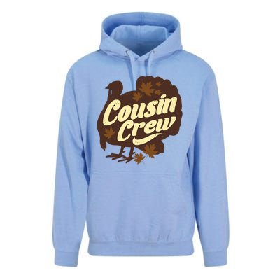 Cousin Crew Turkey Thanksgiving Feast Thankful Gift Unisex Surf Hoodie