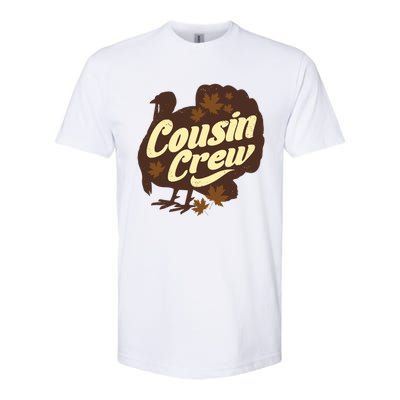 Cousin Crew Turkey Thanksgiving Feast Thankful Gift Softstyle® CVC T-Shirt