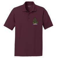 Cannabis Christmas Tree Xmas Funny Smoking Weed Marijuana PosiCharge RacerMesh Polo