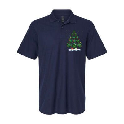 Cannabis Christmas Tree Xmas Funny Smoking Weed Marijuana Softstyle Adult Sport Polo